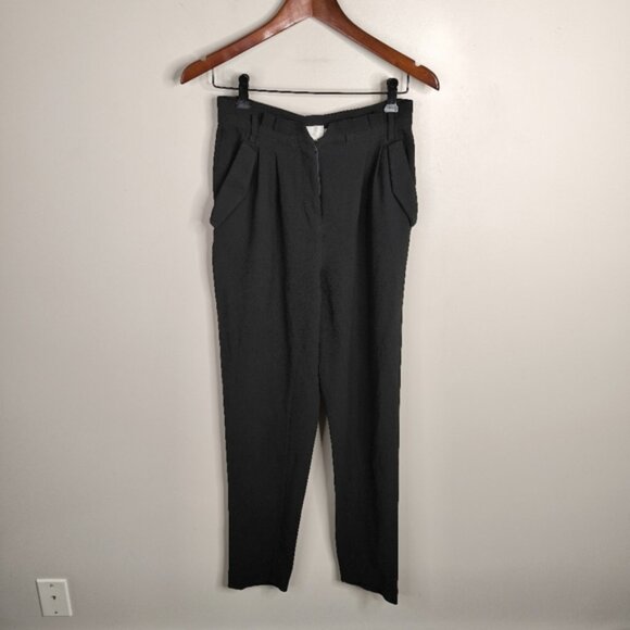 Aritzia Wilfred Le Fou Minimalist Pleated Modern  Flap Pocket Tapered Pants 2 - Picture 3 of 10